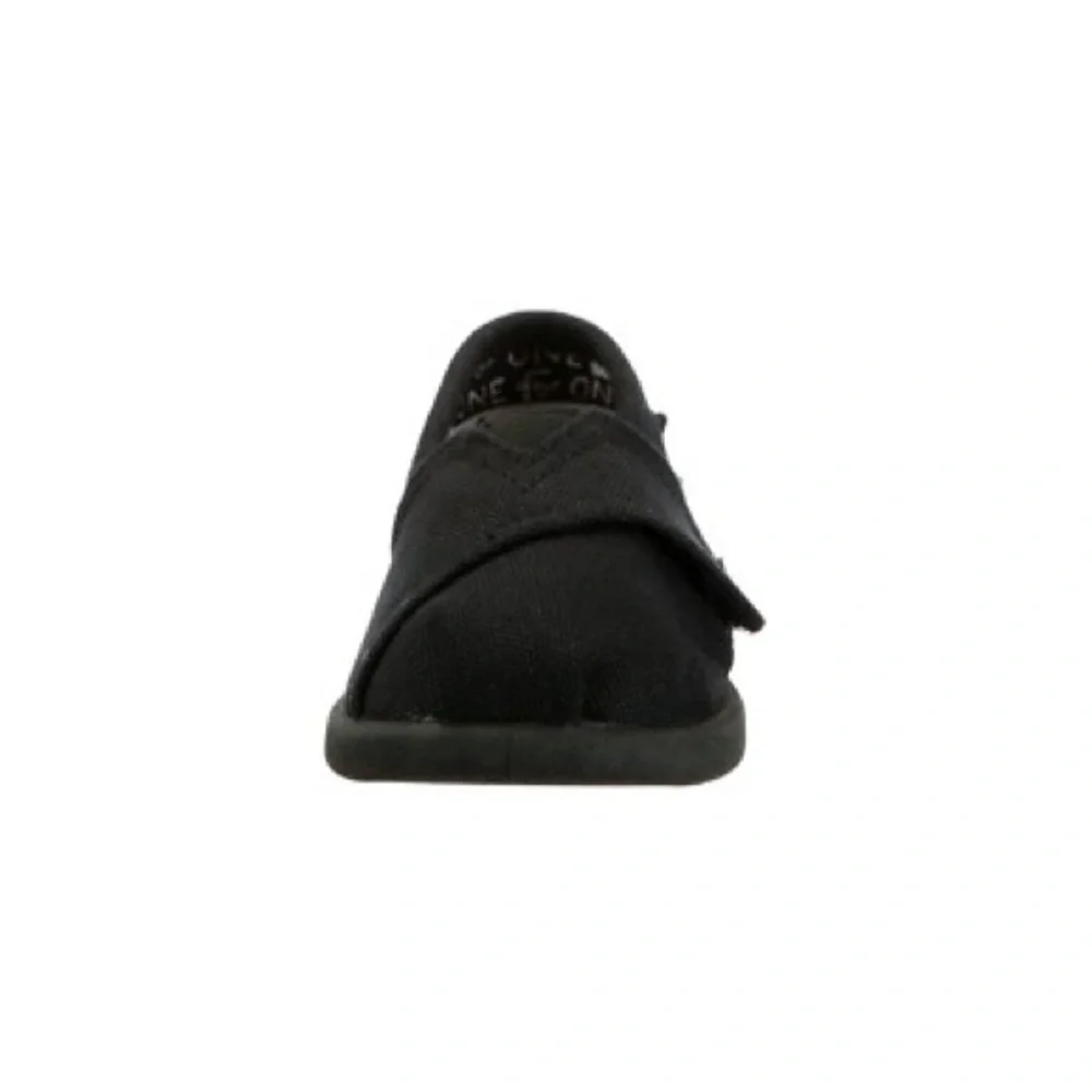 Toms Black Canvas Baby & Walker Shoes